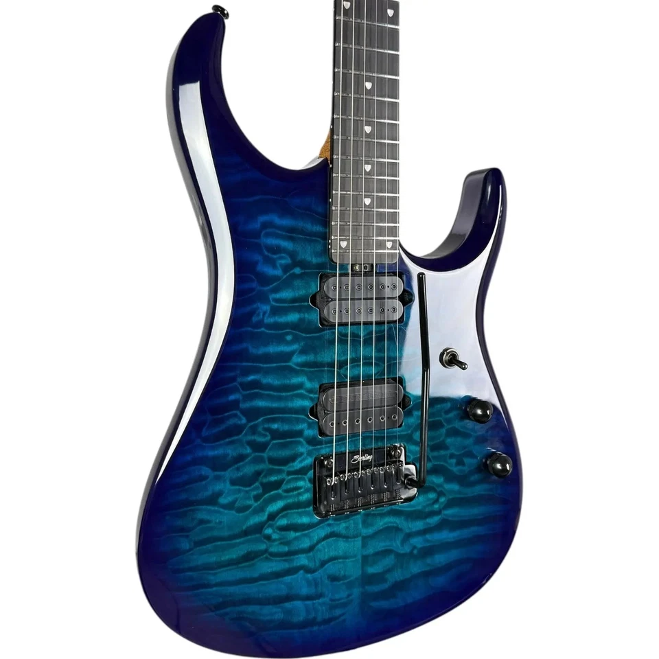 Sterling by Musicman JP150DQM 2021 - Cerulean Paradise - Image 2 of 4