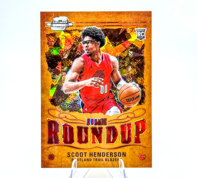 Scoot Henderson (RC) 2023-24 Contenders Optic Roundup Orange /175 #12 Blazers
