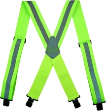MELOTOUGH Safety Reflective Suspenders Work Suspenders Heavy duty High Hi Viz