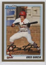 2010 Bowman Draft Draft Picks Gold Greg Garcia #BDPP44 1b9b