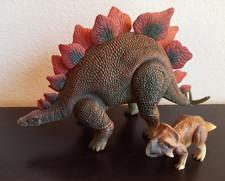 Dino Riders Smithsonian Stegosaurus & Protoceratops Tyco Dinosaur
