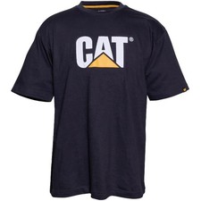 Caterpillar CAT Trademark Logo black cotton short-sleeve T-Shirt #1510305