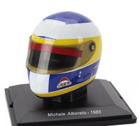 Modellismo Auto Statico Helmet F1 Casco Michele Alboreto 156-85 Ferrari 1985 1/5