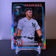 JASSON DOMINGUEZ 2024 Topps Chrome Logofractor #89 Image Variation SP RC Yankees