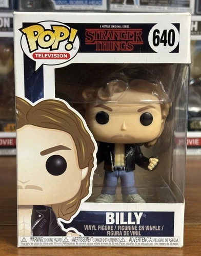 Funko Pop TV Stranger Things Billy Leather Jacket Vaulted #640 W Protector DMGD