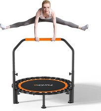 Faltbares Mini-Trampolin 150KG 101CM Bungee Bänder 5
