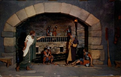 Peter denies Christ Prince of Peace Memorial Silver Springs FL vtg postcard x759