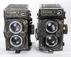 Lot of 2 Yashica Mat 124G TLR Cameras For Repair/Parts
