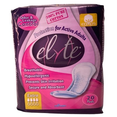 Elyte 100% Pure Cotton Pads Extra Absorbency Active Adults 20 Count Exp 04/29