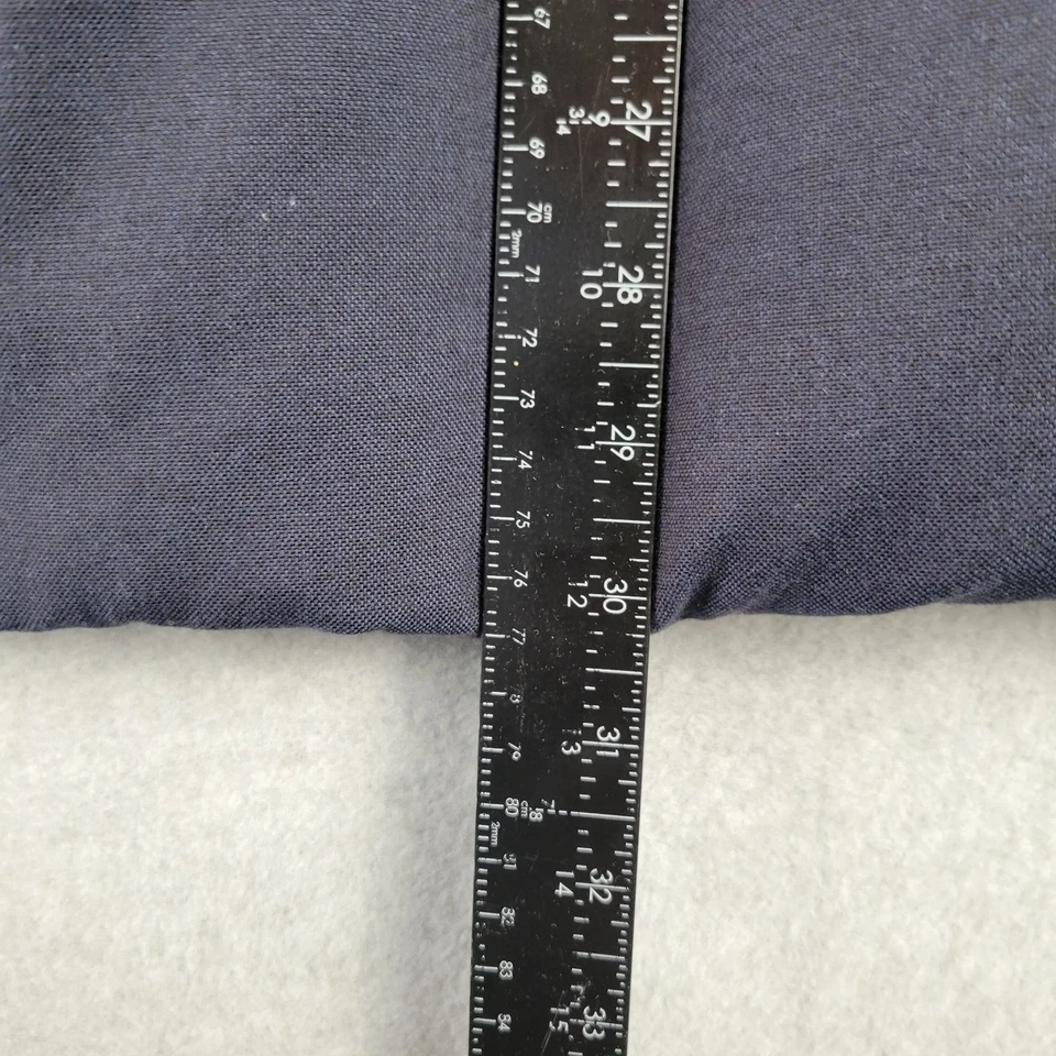 Banana Republic Men’s XL Wool Nylon Down Puffer Vest Cargo Pockets Blue Gray - Image 4 of 4