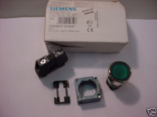 SIEMENS 3SB3 647-0AA41 PUSH BUTTON GR FLUSH MOMENTARY - Picture 1 of 1