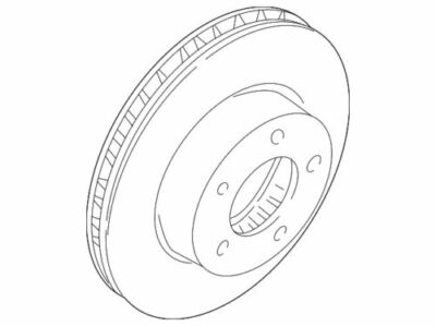 09-15 Jaguar XF Front Rotor Brake Disc OEM C2C25336 for sale 