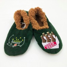 Snoozies Men's Football  Beer Small 7/8 Drab Green