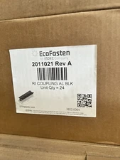 Pack of 24 - EcoFasten 2011021 Rev A RI Coupling AL BLK - NEW!