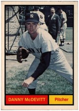 1982 Renata Galasso  Danny McDevitt #10 1961 World Champion New York Yankees