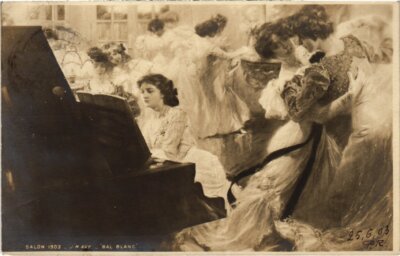 CPA AK Bal Blanc - J. N. Avy SALON DE PARIS (1355855)