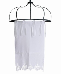 Rideau Shabby Chic Toile Rideau Voilage En Lin Broderie Rideau De Cuisine Ebay