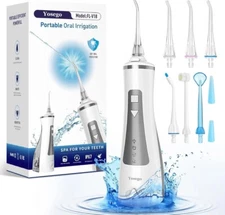 Nicwell Cordless Water Flosser Dental Oral Irrigator Travel Teeth Cleaner Floss