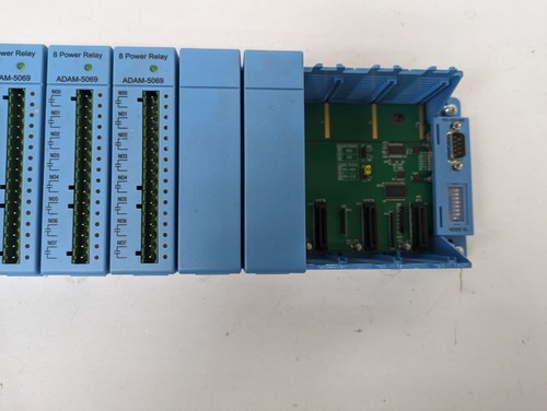 ADAM Advantech Data Acquisition Module 5510EKW/TP w/ 3x ADAM-5069 8 Power Relays - Picture 3 of 7
