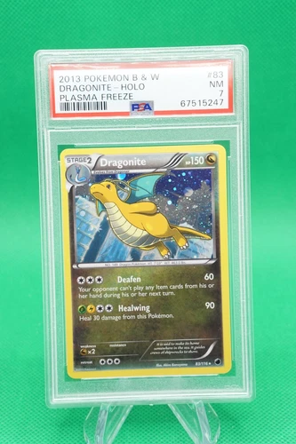 2013 Pokemon Black and White Plasma Freeze Holo #83 Dragonite PSA 7 ES6