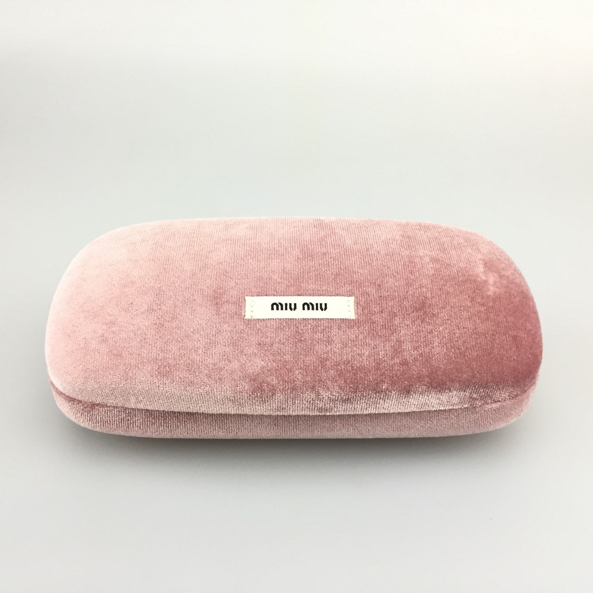 Brand New Miu Miu Authentic Pink Velvet Hard Sunglasses Frame Case