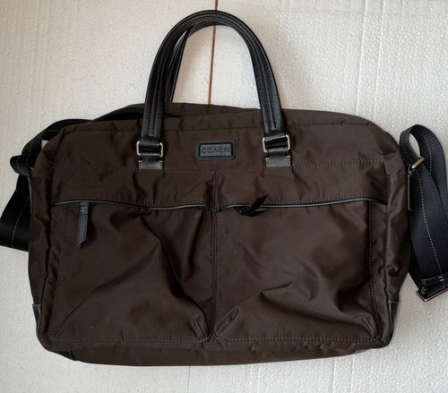 Coach Brown neoprene and leather Crossbody briefcase* number C1 282–F70681 Women - Picture 1 of 13