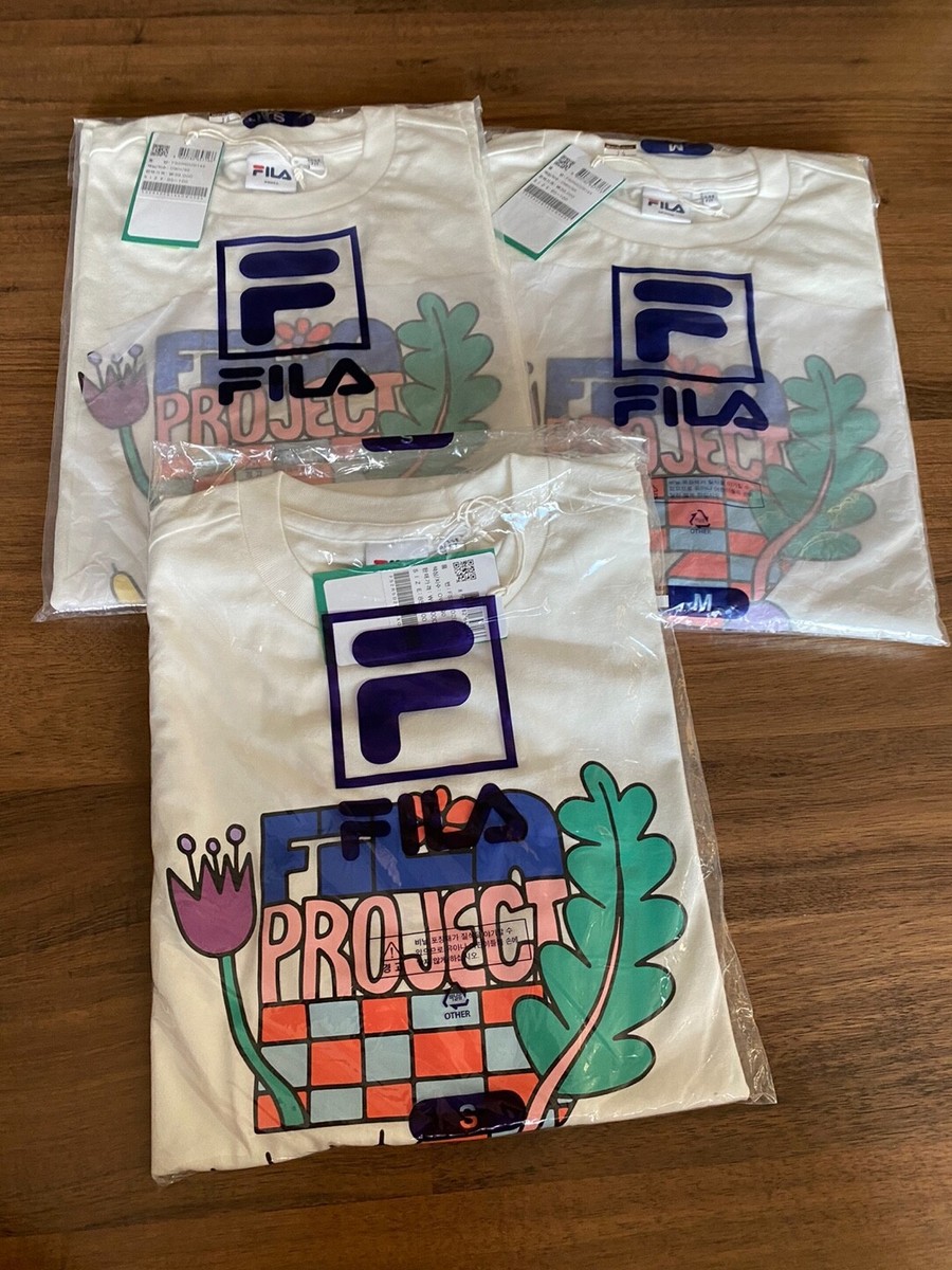 BTS ジョングク着用 FILA プロジェクト7 Tシャツ 白 メンズS（90） FILA - BTS ジョングク着用 FILA プロジェクト7 Tシャツ 白 メンズS