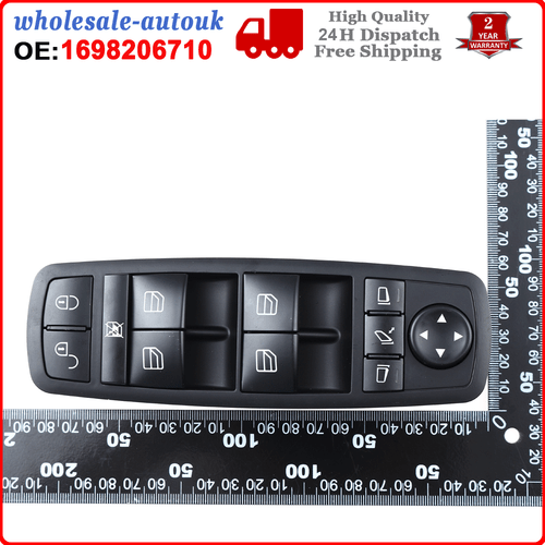 Interruttore alzacristalli elettrico per Mercedes Benz Classe A B W169 W245 A1698206710 - Foto 9 di 9