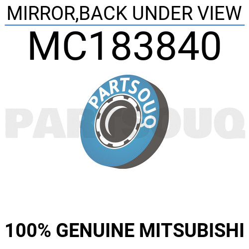 MC183840 Genuine Mitsubishi MIRROR,BACK UNDER VIEW | eBay