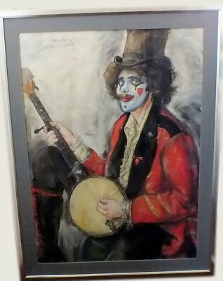 S.C. Schoneberg Large Original Pastel Painting, Signed, Framed, 30'' x 40'' Image