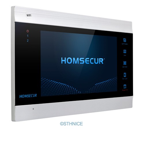 HOMSECUR WLAN Video Türsprechanlage Türklingel Überwachung 3 Familienhaus 170° - Bild 6 von 12