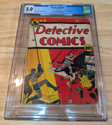 1941 july #53 dc comics detective comics cgc grade 3.0
