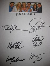 Friends Signed Pilot TV Script X6 Jennifer Aniston Matthew Perry Lisa Kudrow RPT