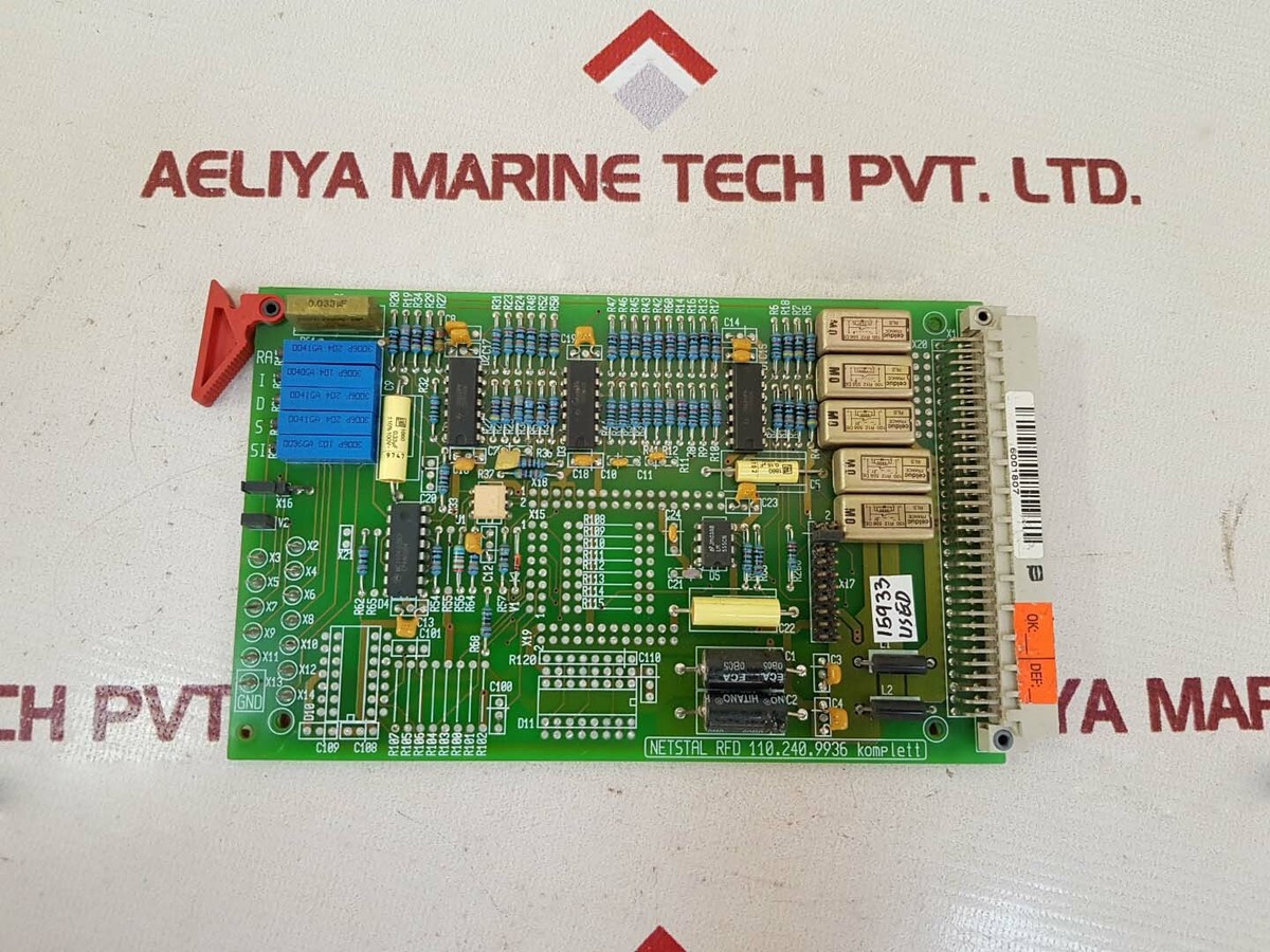 Scheda Circuito Netstal RFD 110.240.9936 / 110.240.9936b &ndash; Usata Per Macchinari
