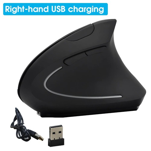 Wireless Mouse Vertical Gaming Mouse USB Ergonomic Desktop 1600DPI for PC Lapto - Picture 10 of 10