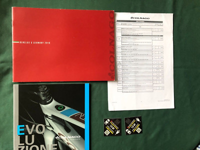 COLNAGO Prospekt brochure 2018 Preisliste EVOLUZIONE kleine Sticker