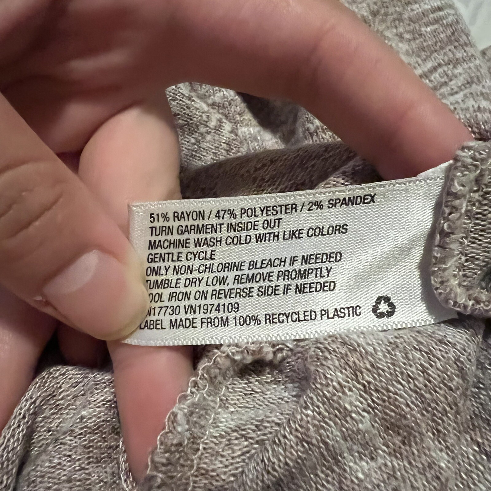 Universal Thread Pink White Heathered Turtleneck … - image 4