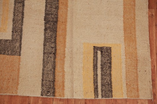 Geometric Reversible Kelim Kilim Rugs Flatweave Tribal Turkish Carpet 9x12 ft - Picture 5 of 13