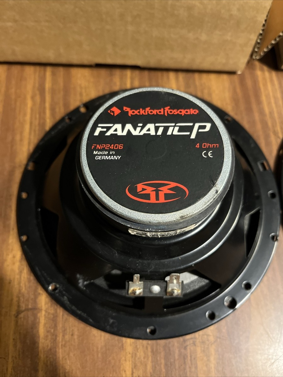 Rockford Fosgate Fanatic P 6 1/2 4Ohms Model FNP2406 Speakers Only