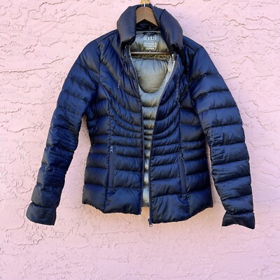 ANA Packable Primium Down Jacket Full Zip Hood Pockets Puffer Winter Size Small