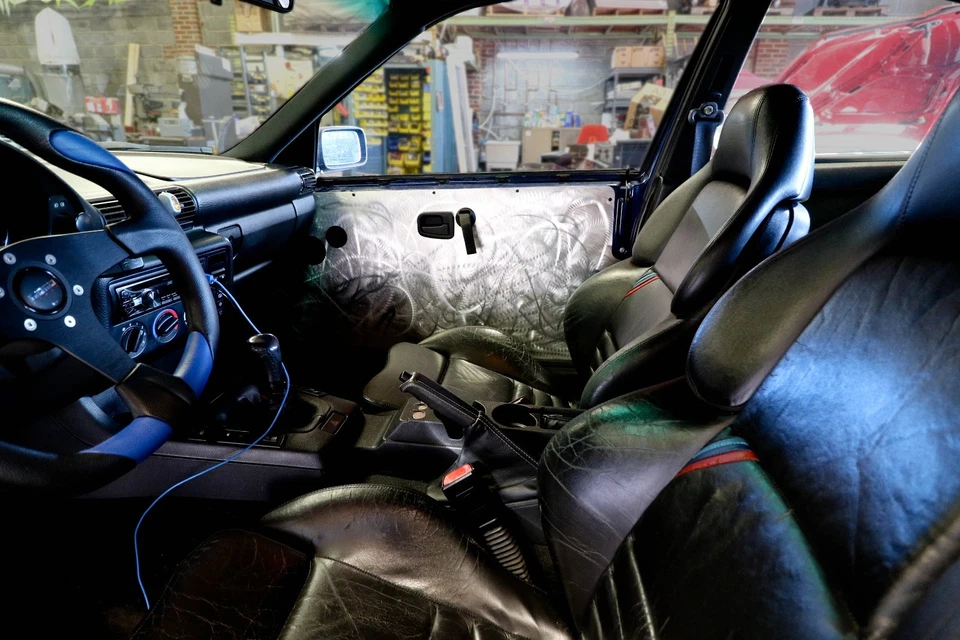 BMW E36 318ti Aluminum Door Panels Skins Race Track Car Cards Delete - Image 2 of 4