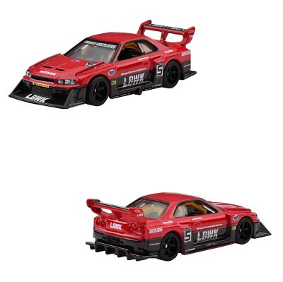 【10 pieces】 LB-ER34 SKYLINE Hot Wheels Hot Wheels LB-ER34 Super Silhouette Nissan Skyline