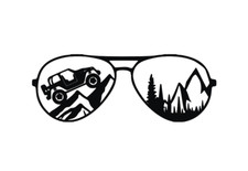 Jeep Glasses Vinyl Decal Sticker -multiple Colors Sizes- Free Shipping Jeep Glasses Vinyl Decal Sticker -multiple Colors Sizes- Free Shipping