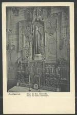 Holy card antique postale de Sta Gertrudis santino image pieuse estampa