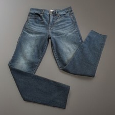 Sofia Vergara Lift Sculpt High Rise Skinny Raw Hem Stretch Blue Jeans Women  s 6