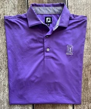 FOOTJOY GOLF POLO SHIRT PURPLE TPC PRESTANCIA MENS SIZE XL EXCELLENT CONDITION