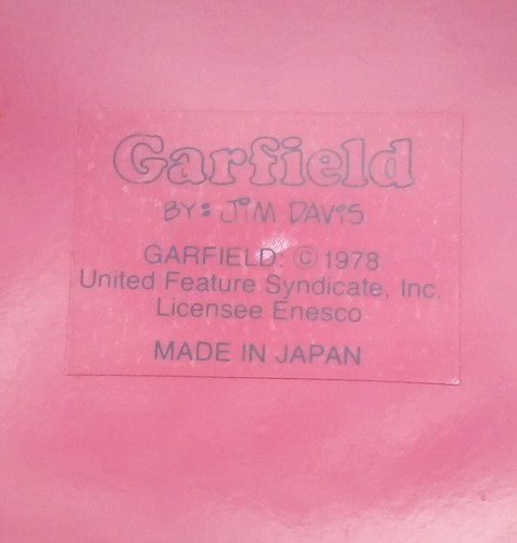 1978 Enesco Garfield Holiday Tray By Jim Davis - Picture 5 of 5