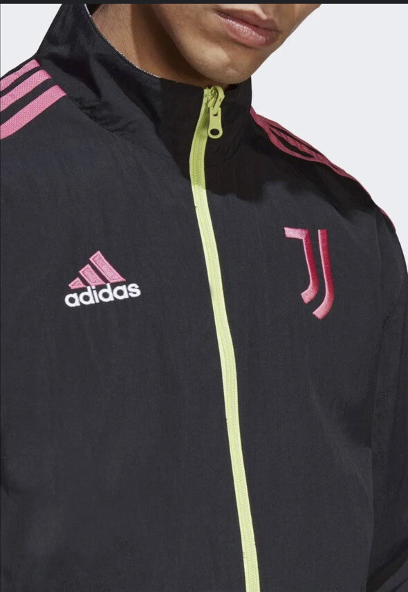 Adidas HS9808 205 Men's Juventus Reversible Anthem Black Jacket