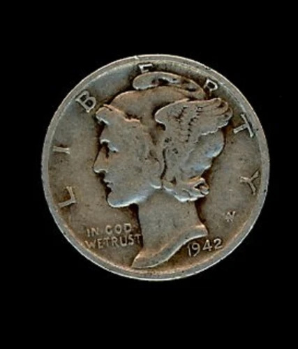 1942 MERCURY DIME IN VERY GOOD OR BETTER CONDITION