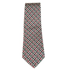 Brooks Brothers Silk Green w/multi paisley Neck Tie Made in USA